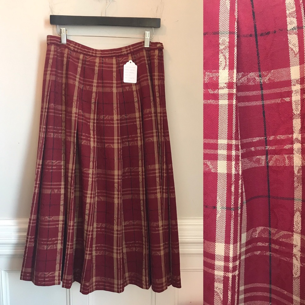 Vintage Pendleton wool pleasures skirt VTG